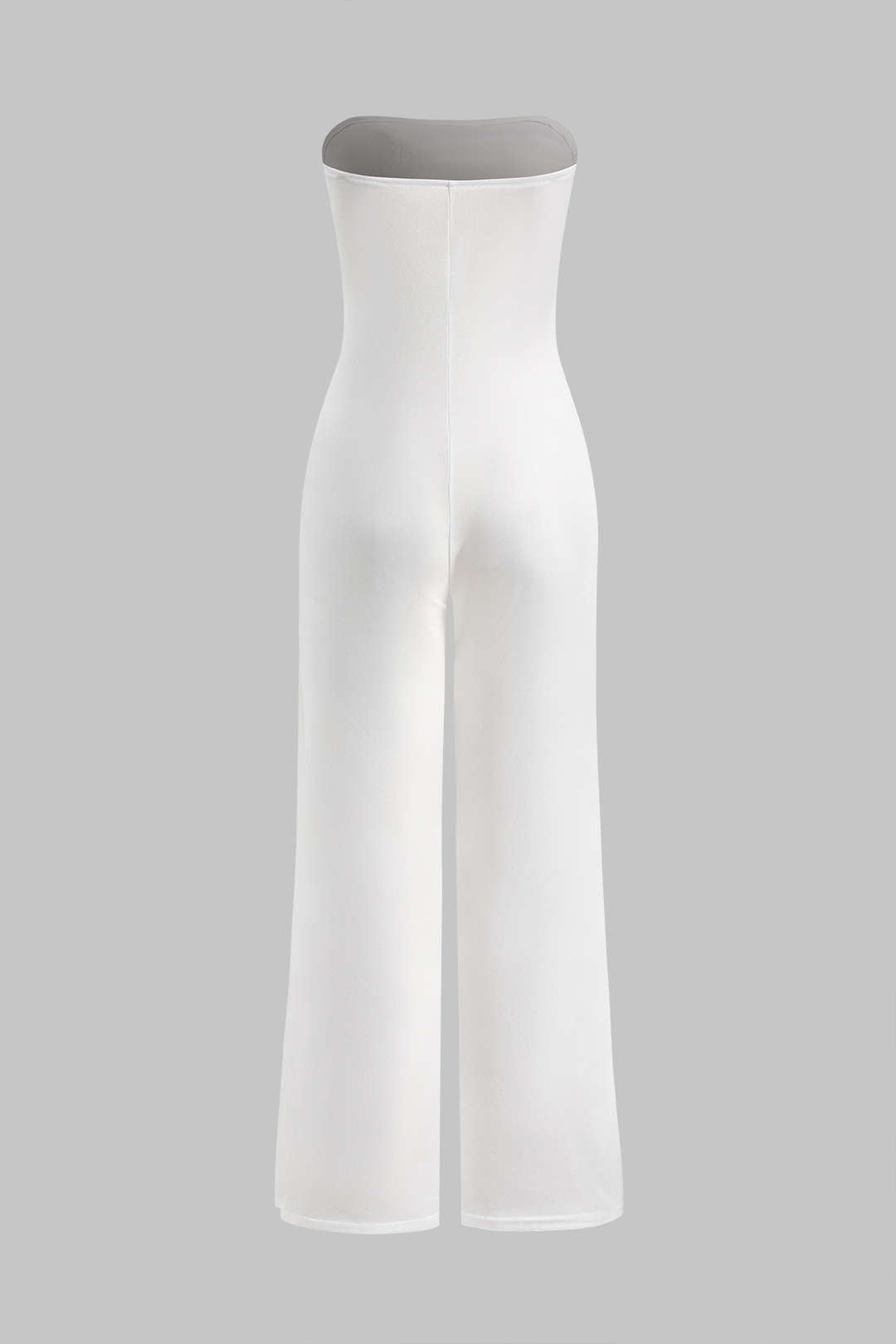 Elegant ærmeløs jumpsuit med høj talje og flatterende pasform