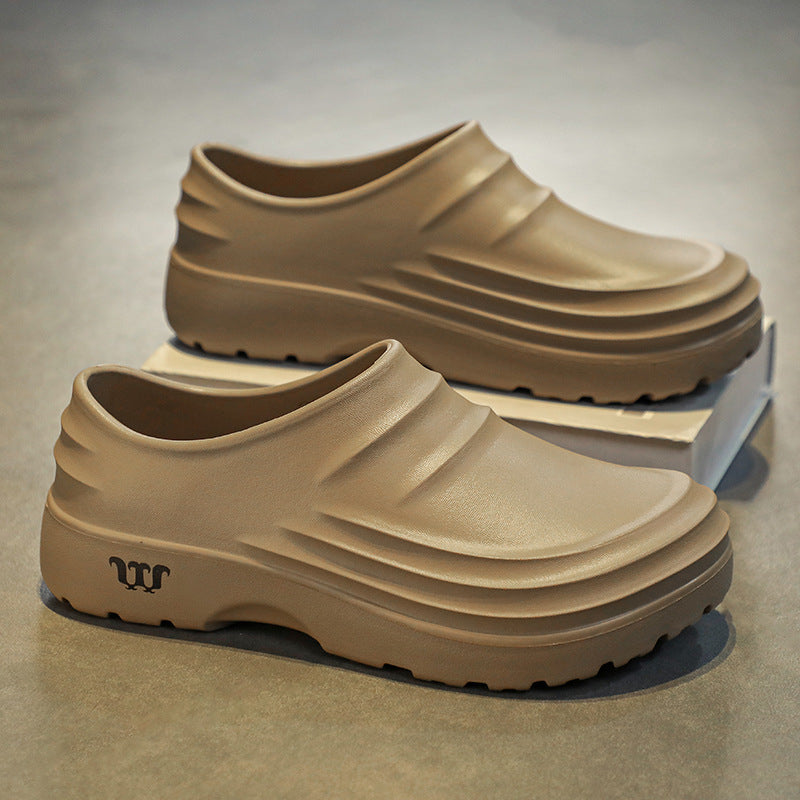 Dame sko | Clogs med platform sål og lukket tå