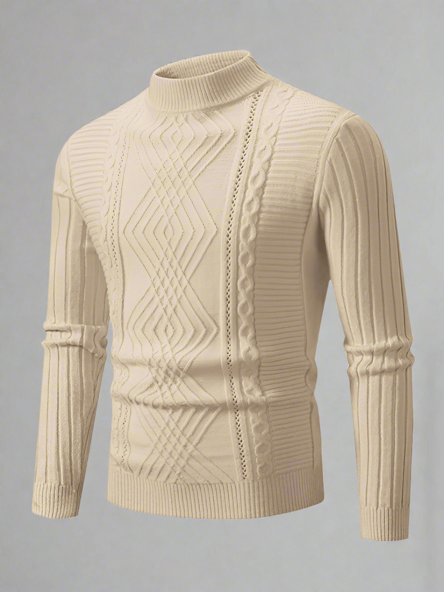 FELIPE™ | JACQUARD SCHAPENFLEECE TRØJE - Svanen Mode