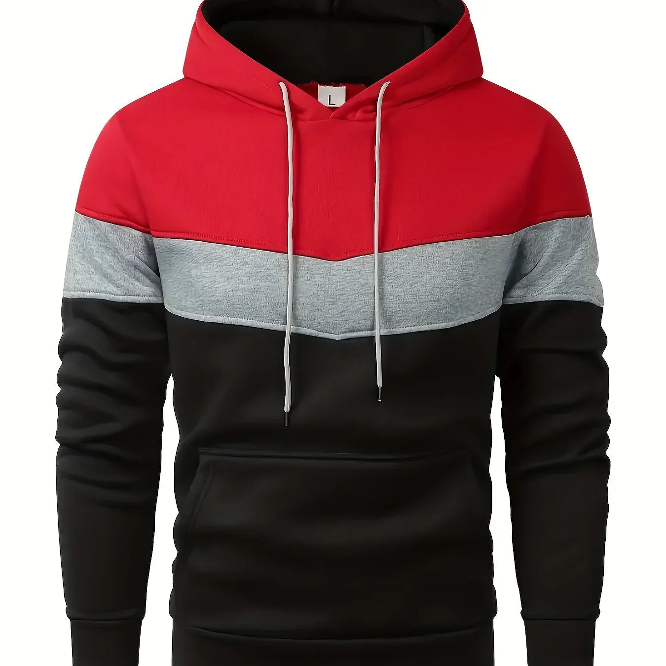 Herre hoodie | Komfortabel trøje med hætte og kængurulomme