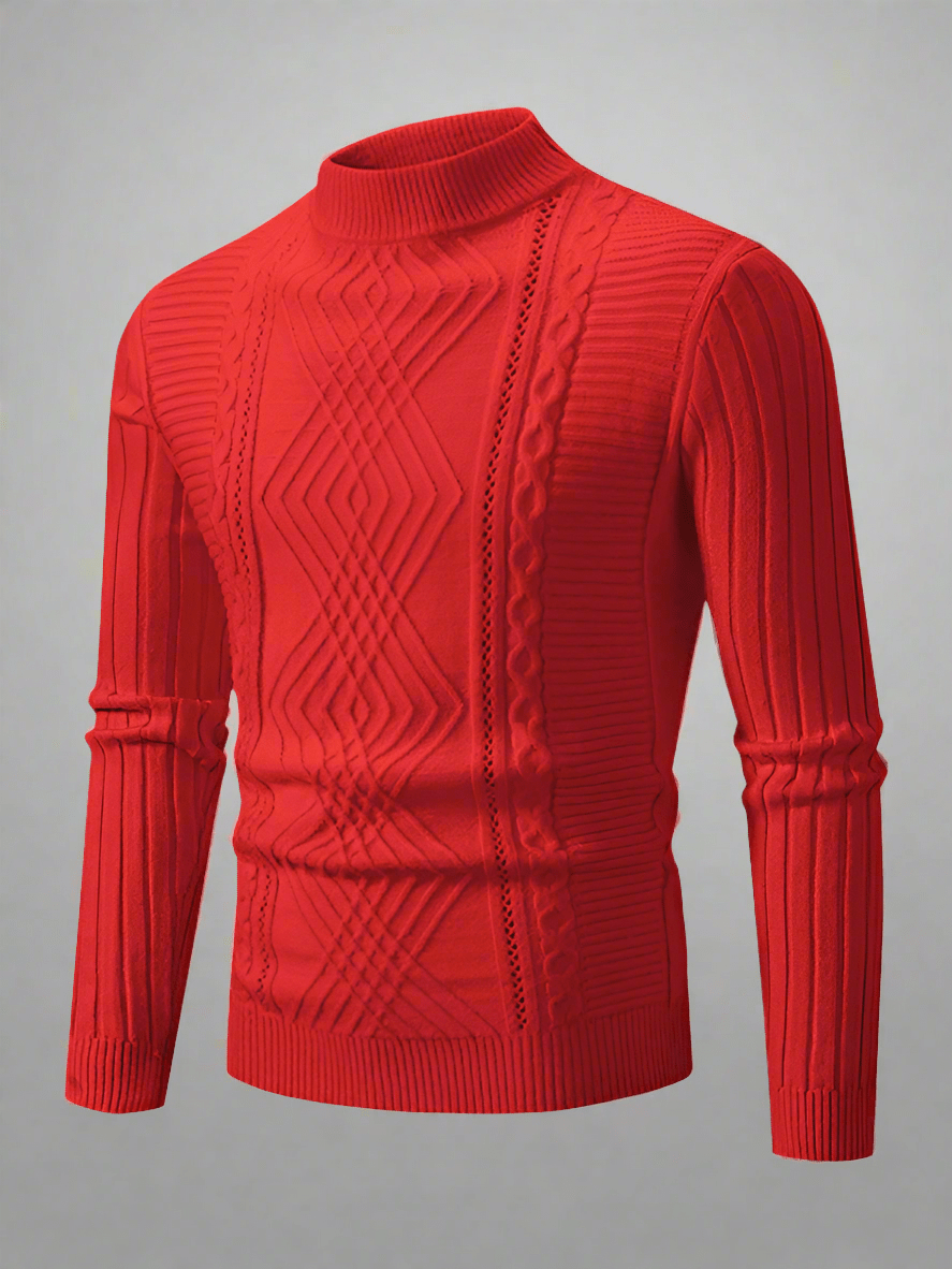 FELIPE™ | JACQUARD SCHAPENFLEECE TRØJE - Svanen Mode
