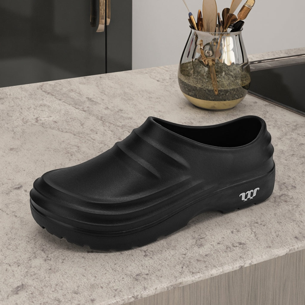 Dame sko | Clogs med platform sål og lukket tå