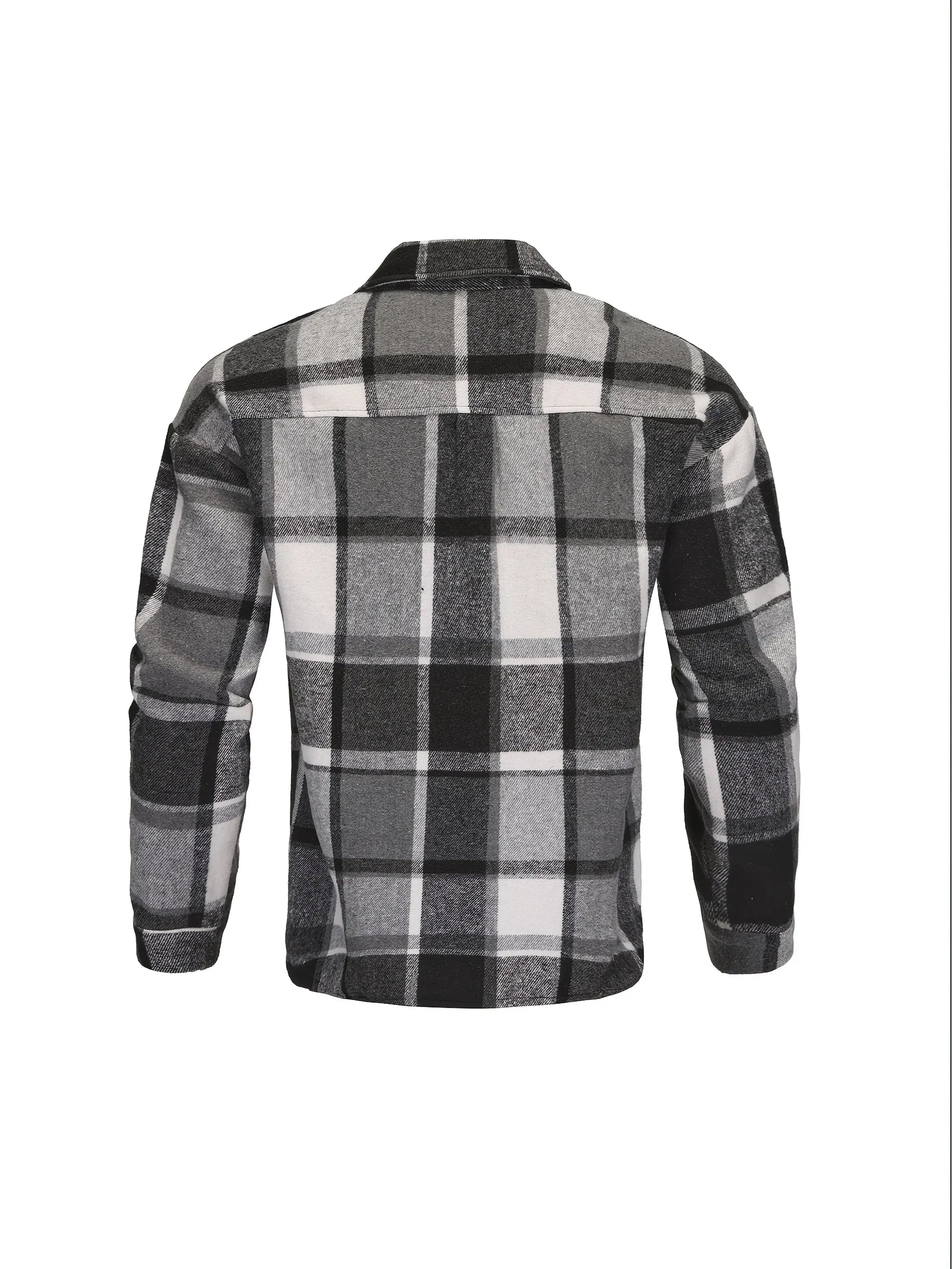 Herre skjorte | Ternet flannel skjorte med lange ærmer