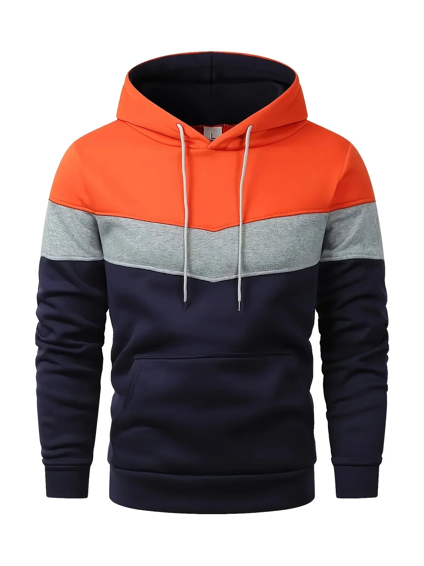Herre hoodie | Komfortabel trøje med hætte og kængurulomme