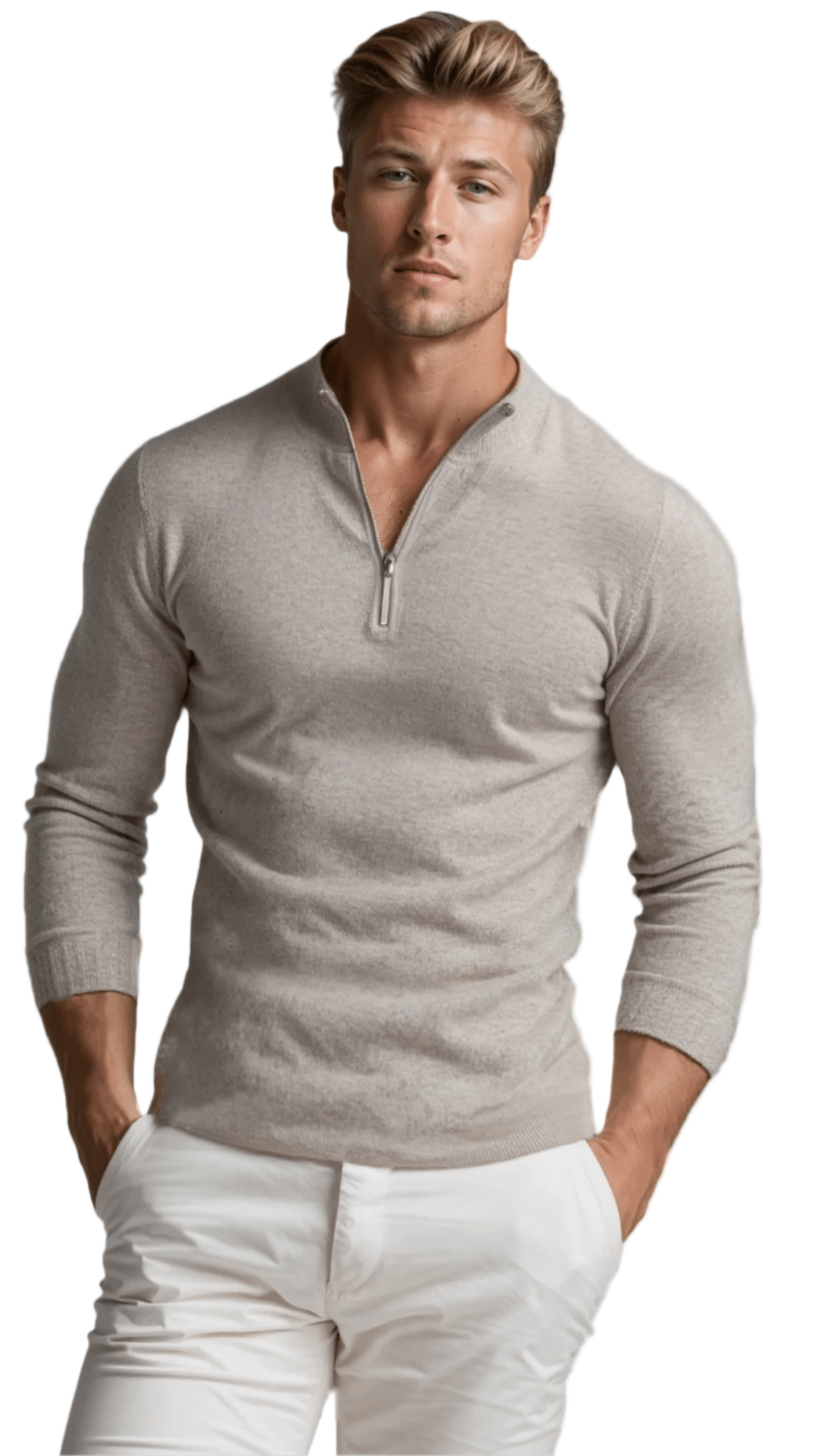 ZANE™ | HALV - ZIP SWEATER - Svanen Mode