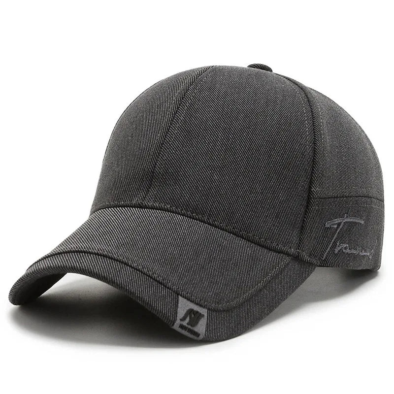 Casquette de baseball pour homme | Casquette en twill avec détail signature
