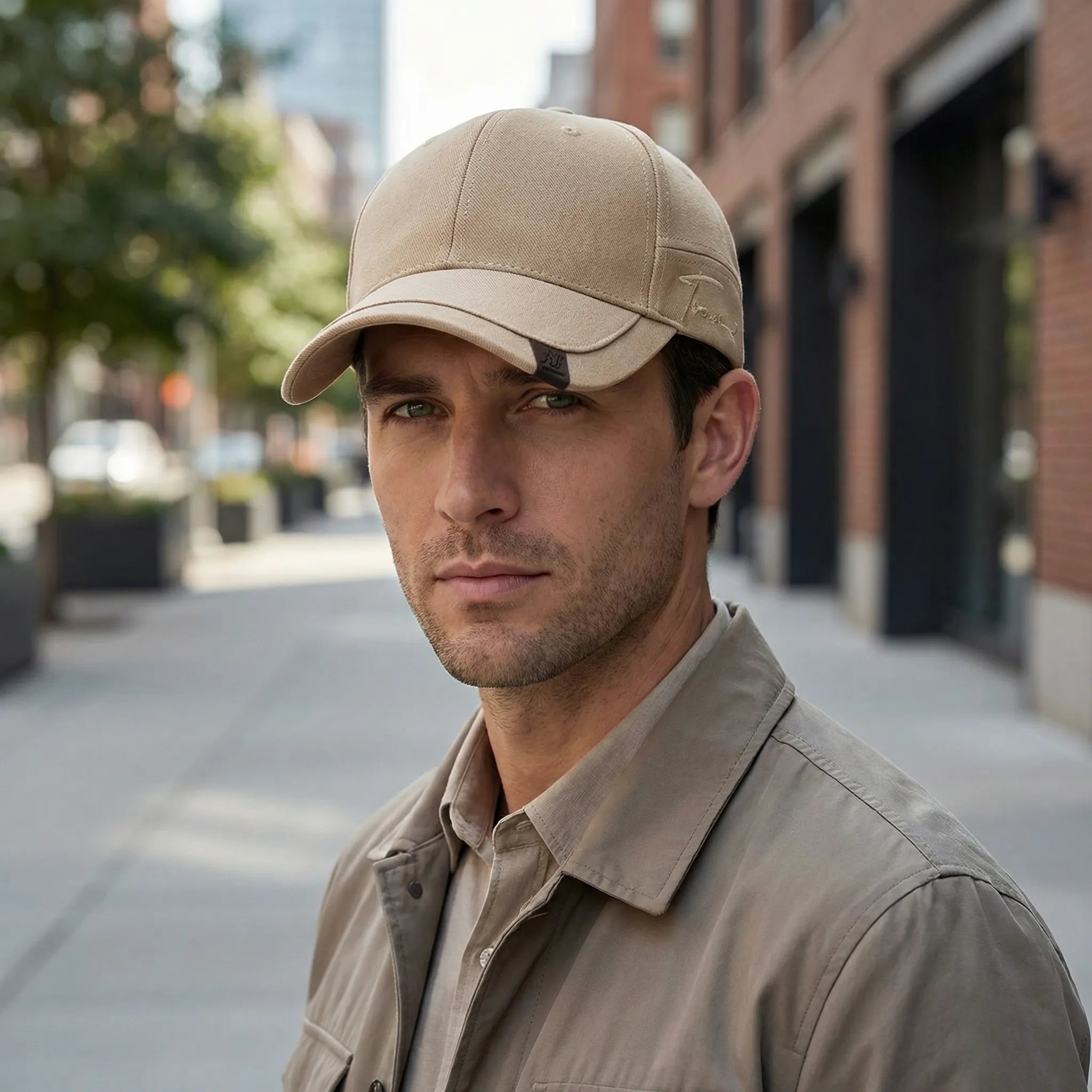 Casquette de baseball pour homme | Casquette en twill avec détail signature