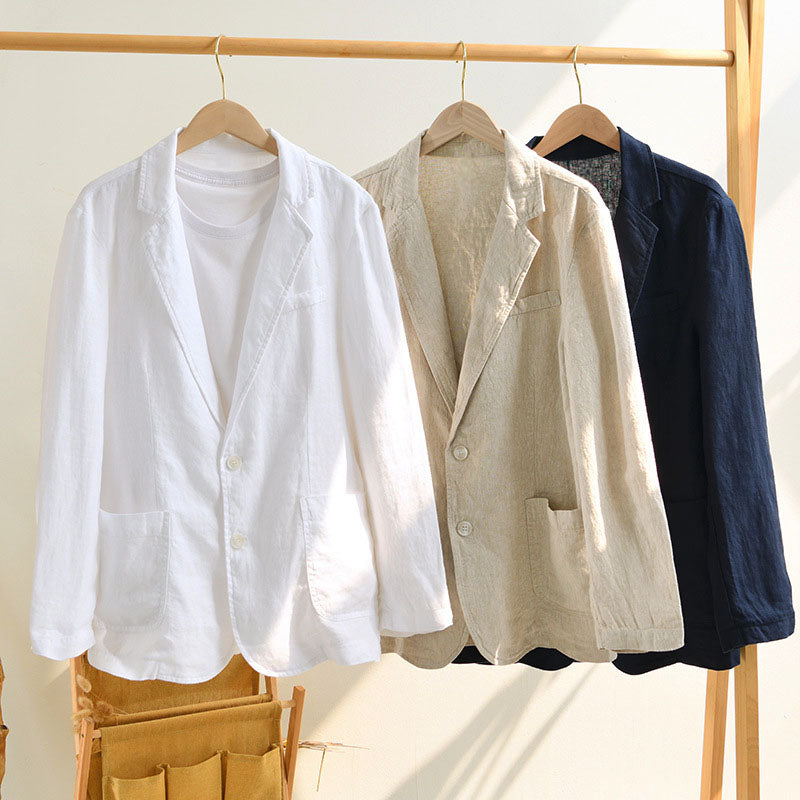 Blazer pour homme | Blazer d'été en lin à la coupe décontractée
