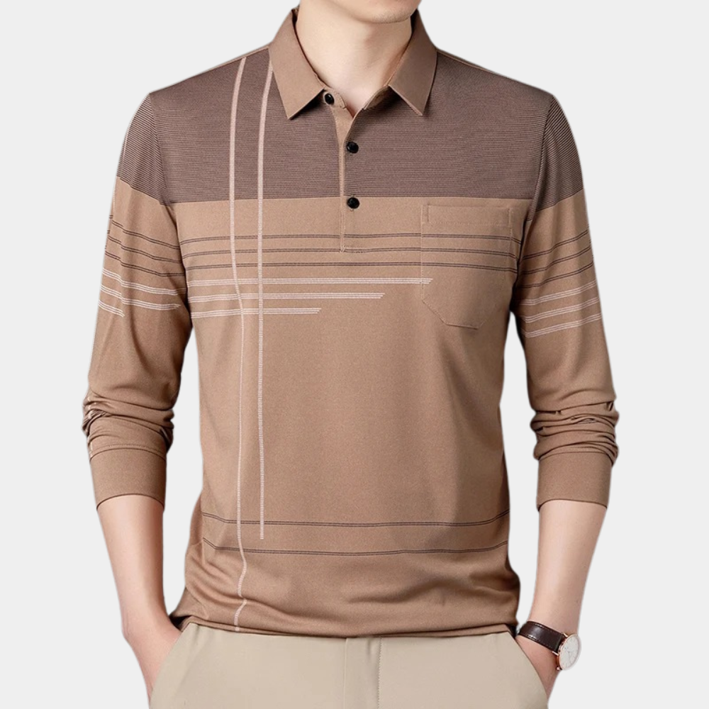 Emil | Poloshirt til mænd i khaki-2