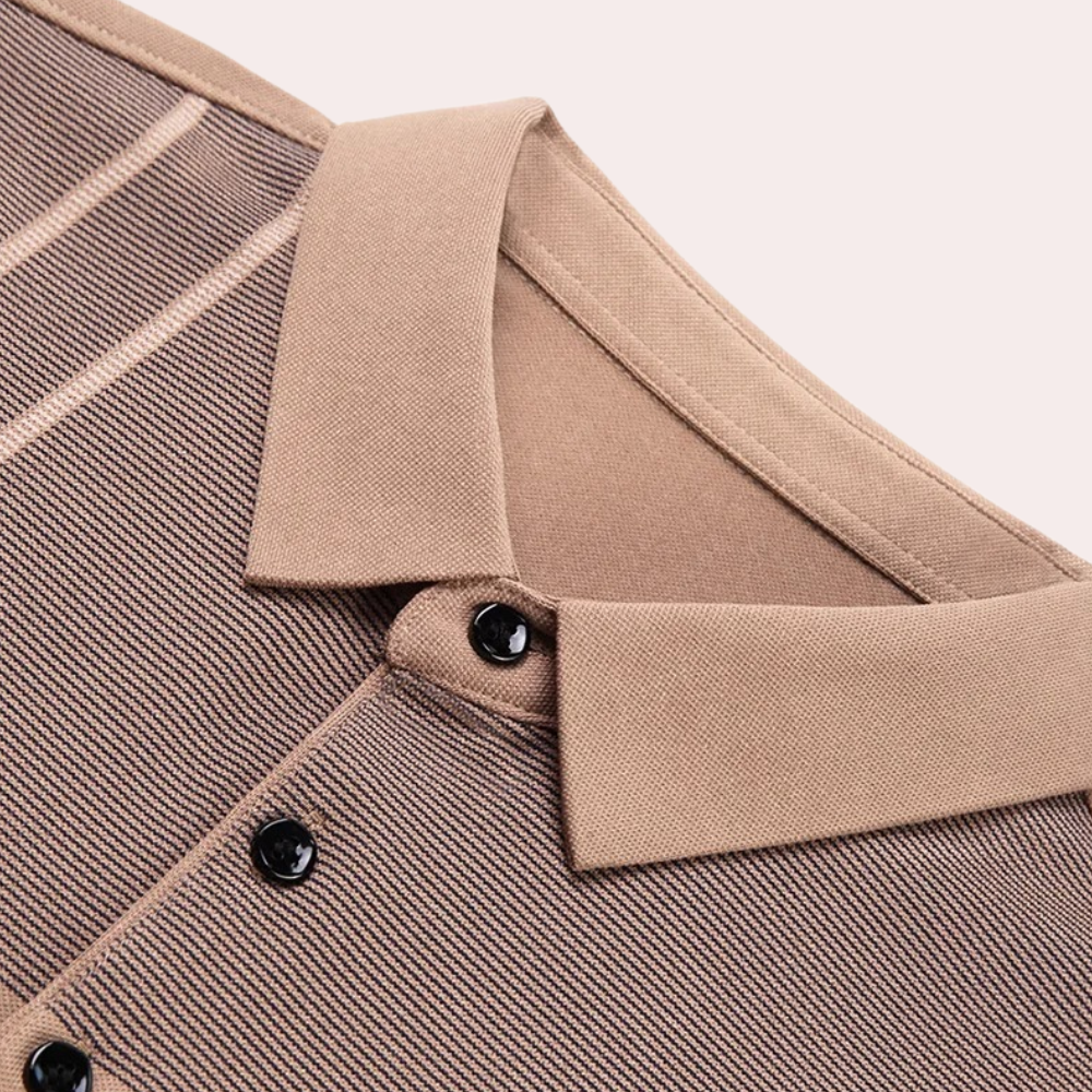 Emil | Poloshirt til mænd i khaki-4