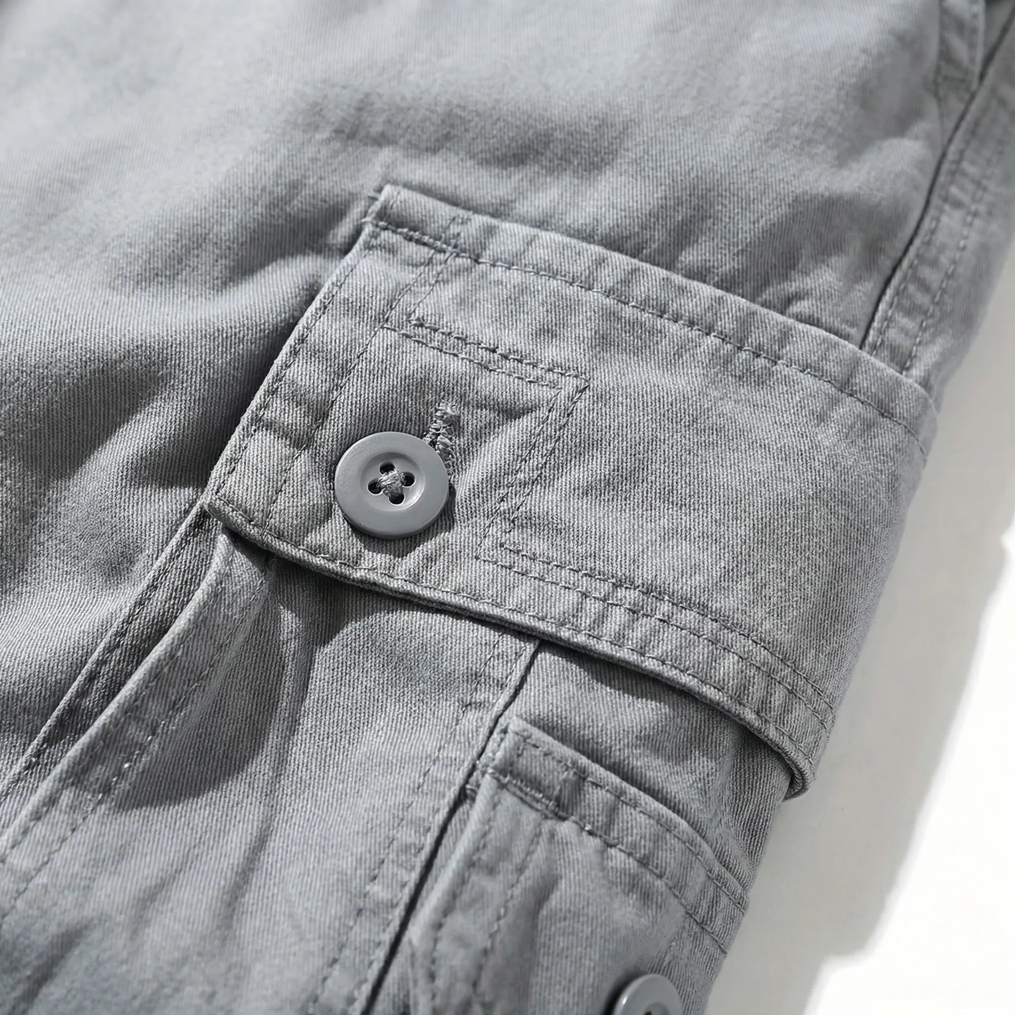 Cargo shorts herre | Multi lommer med snøre