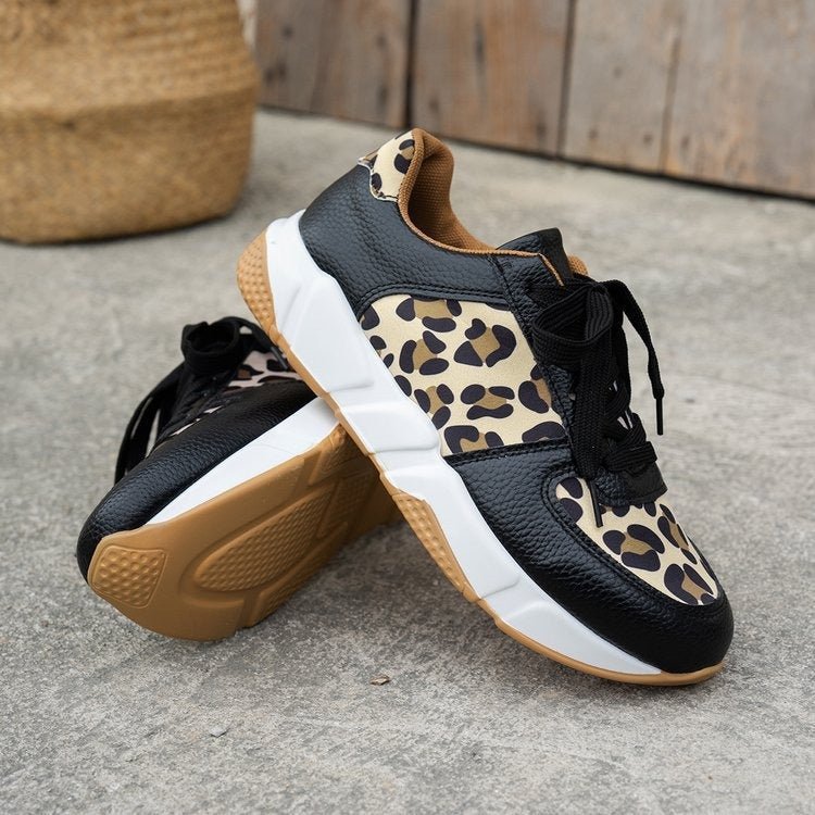 Stilfulde dames sneakers med dyreprint og komfortabel pasform