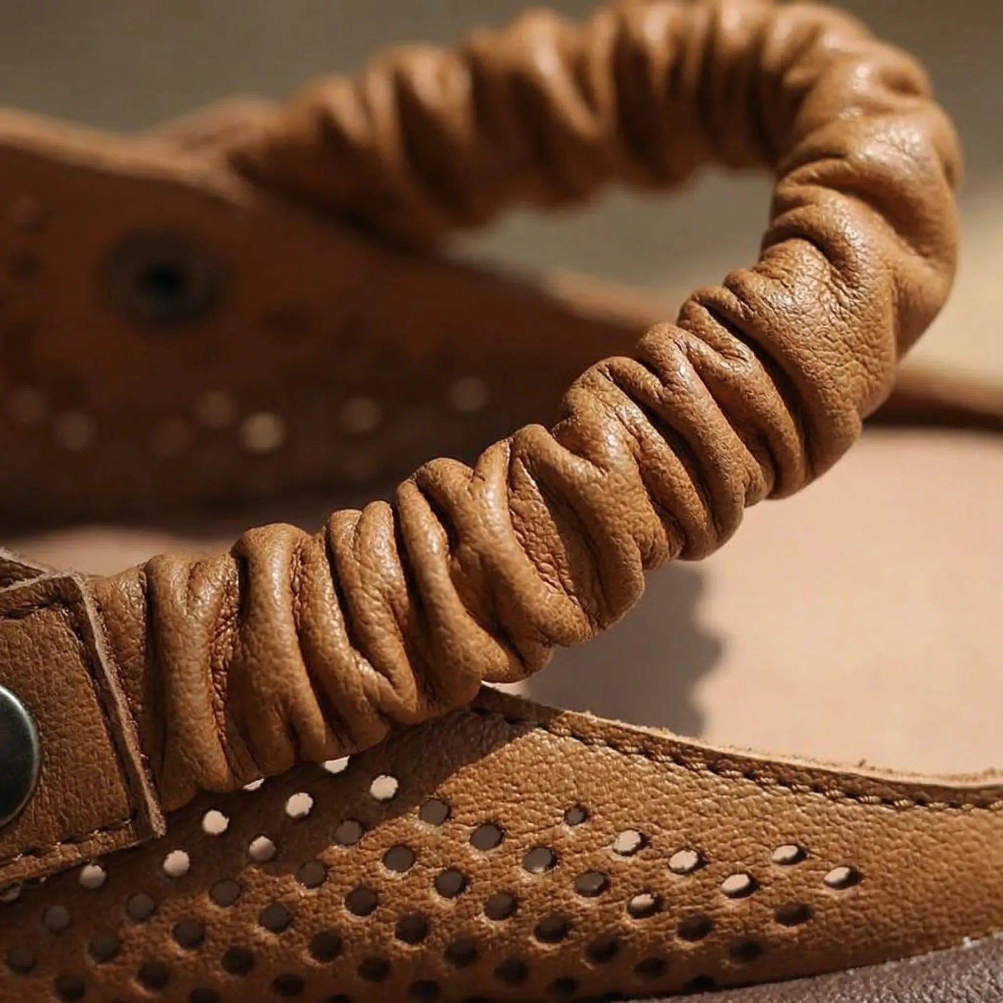 Chaussures sans lacets pour femme | Sabots confortables à perforations et bride