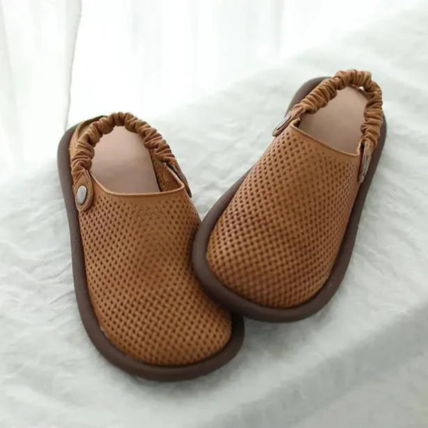 Chaussures sans lacets pour femme | Sabots confortables à perforations et bride