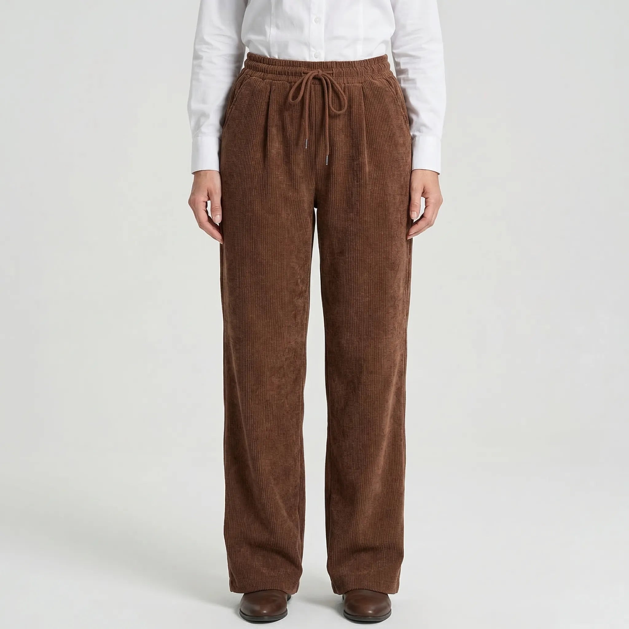 Pantalons pour femmes | Pantalons décontractés à coupe ample avec cordon