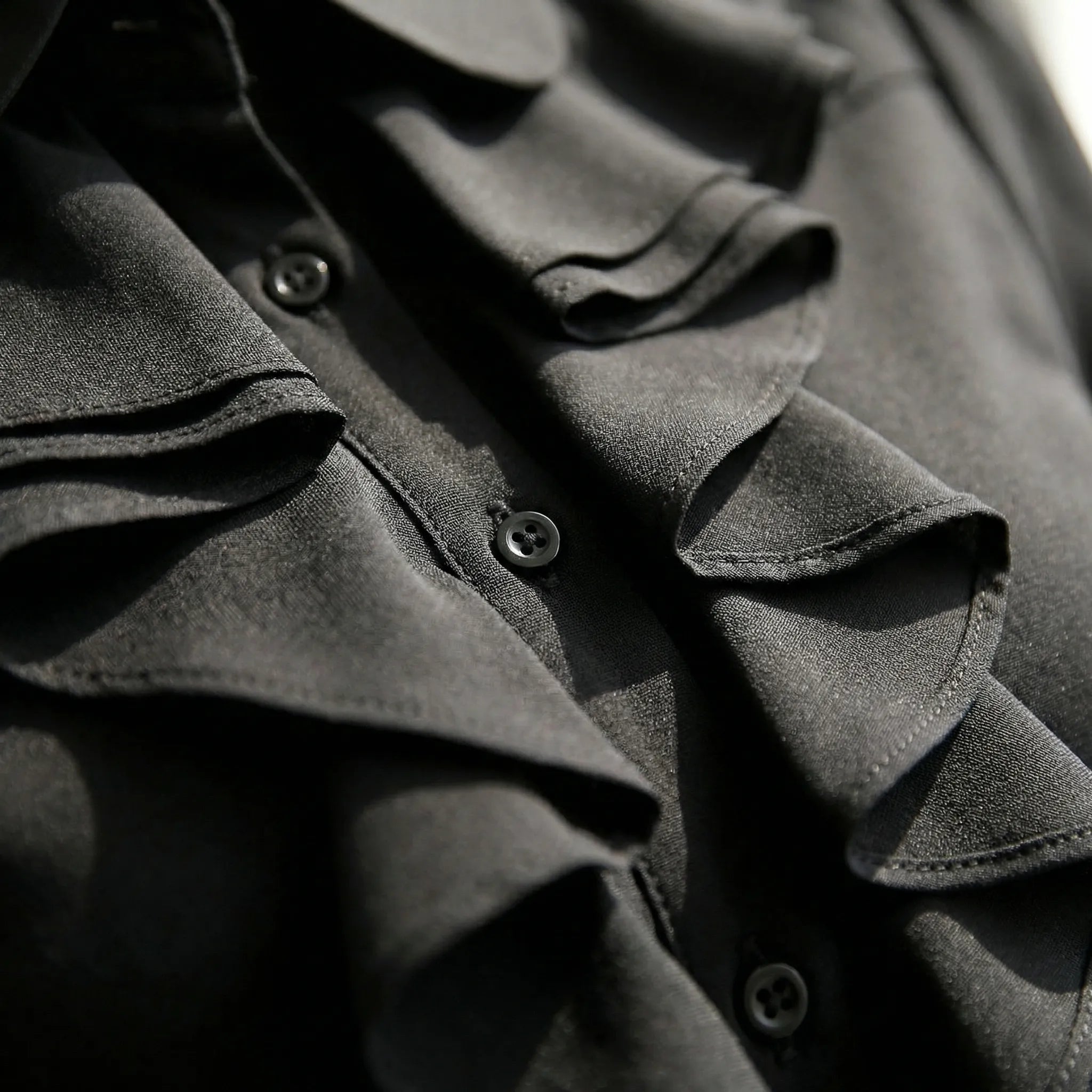 Flæse bluse dame | Elegant bluse med krave