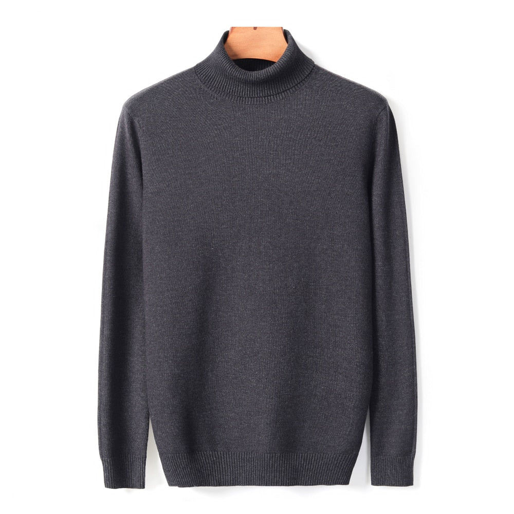 Herre rullekrave | Elegant sweater i høj kvalitet