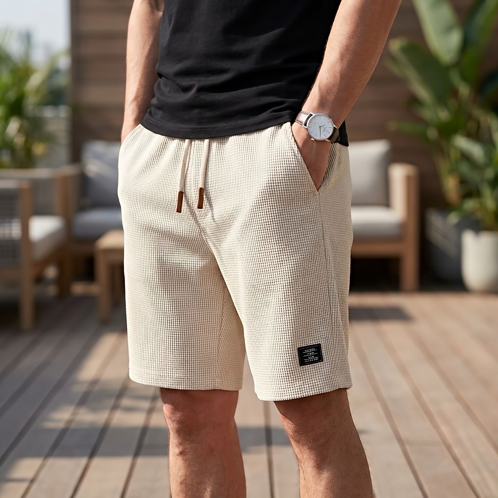 Korte bukser herre | Komfortable sommershorts med elastisk talje