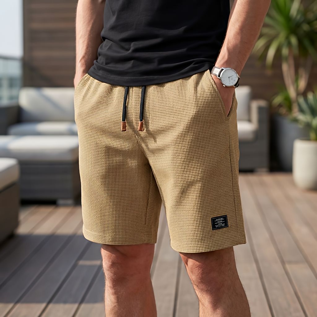 Korte bukser herre | Komfortable sommershorts med elastisk talje