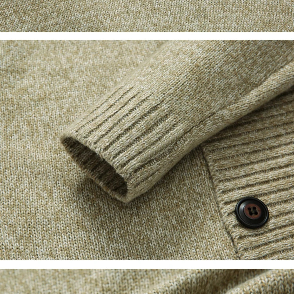 Herre cardigan med dobbelt 10