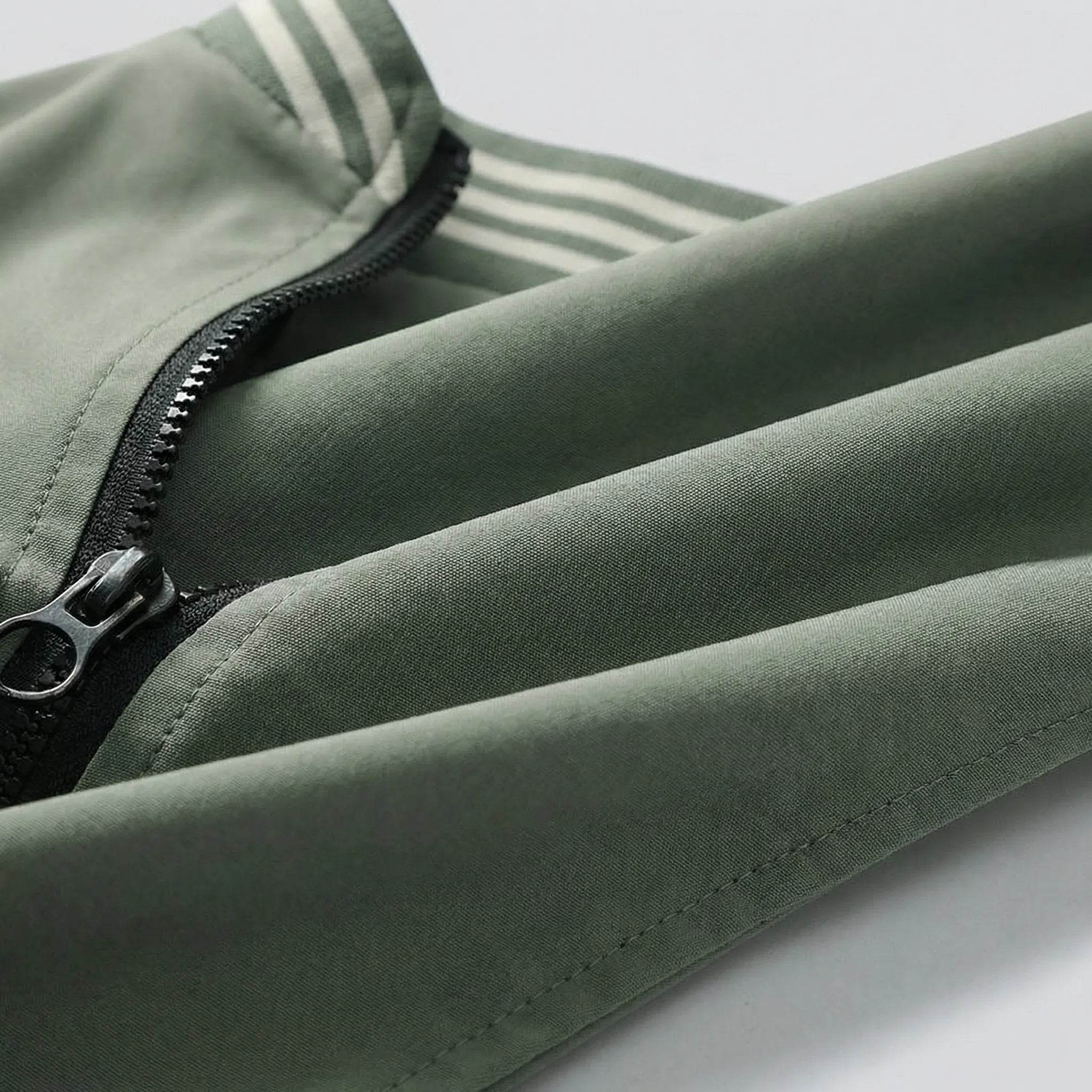 Veste mi-longue pour homme | Veste légère avec un col élégant et une fermeture à glissière