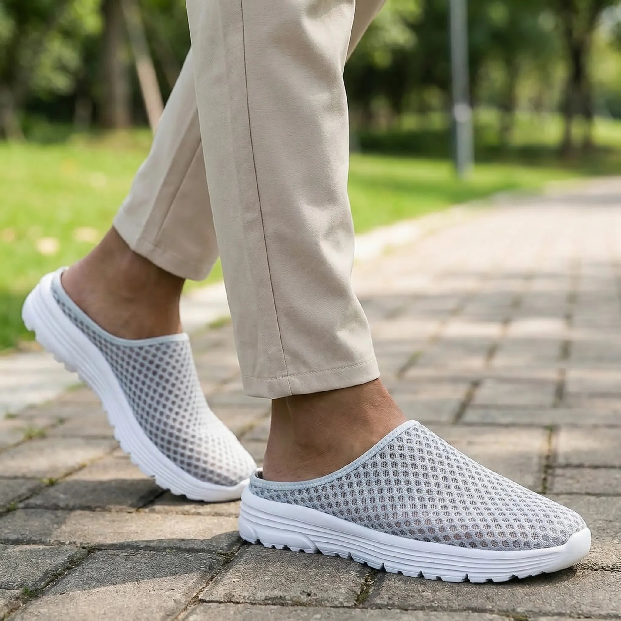 Chaussures sans lacets pour homme | Chaussures légères en mesh respirant