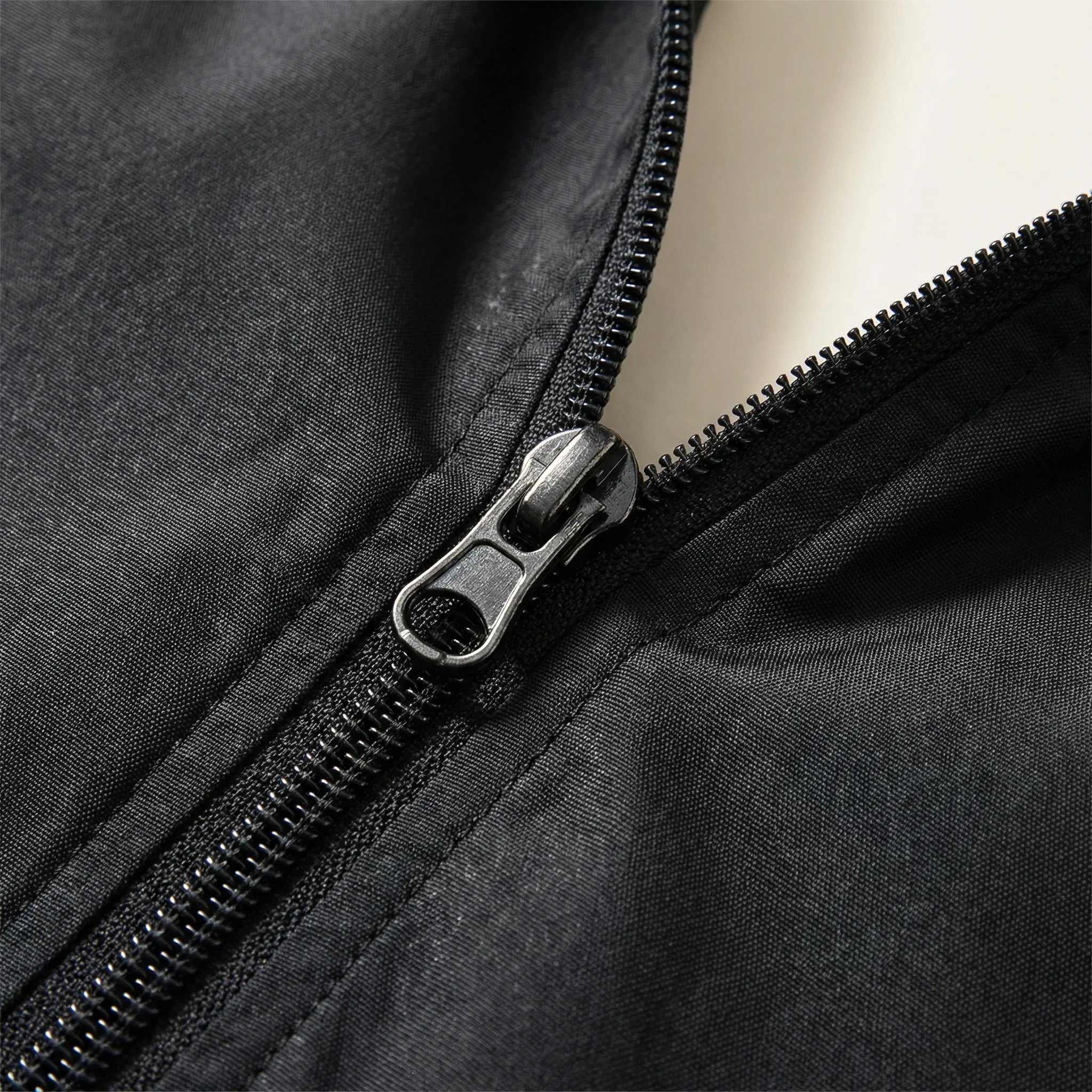 Veste d'été pour homme | Veste légère coupe-vent avec capuche et fermeture éclair