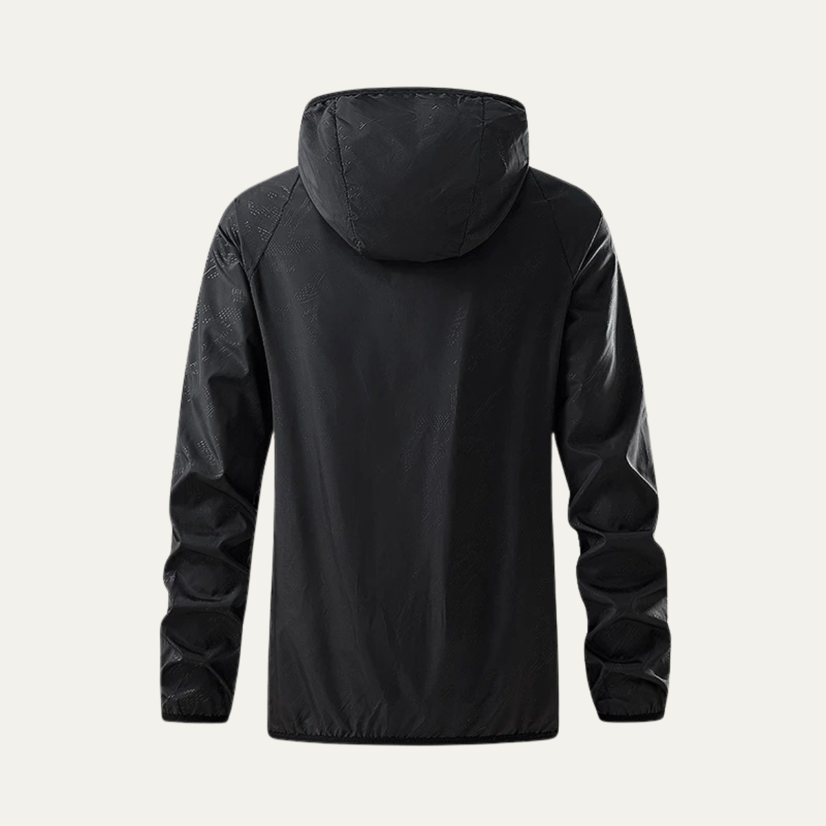 Veste d'été pour homme | Veste légère coupe-vent avec capuche et fermeture éclair