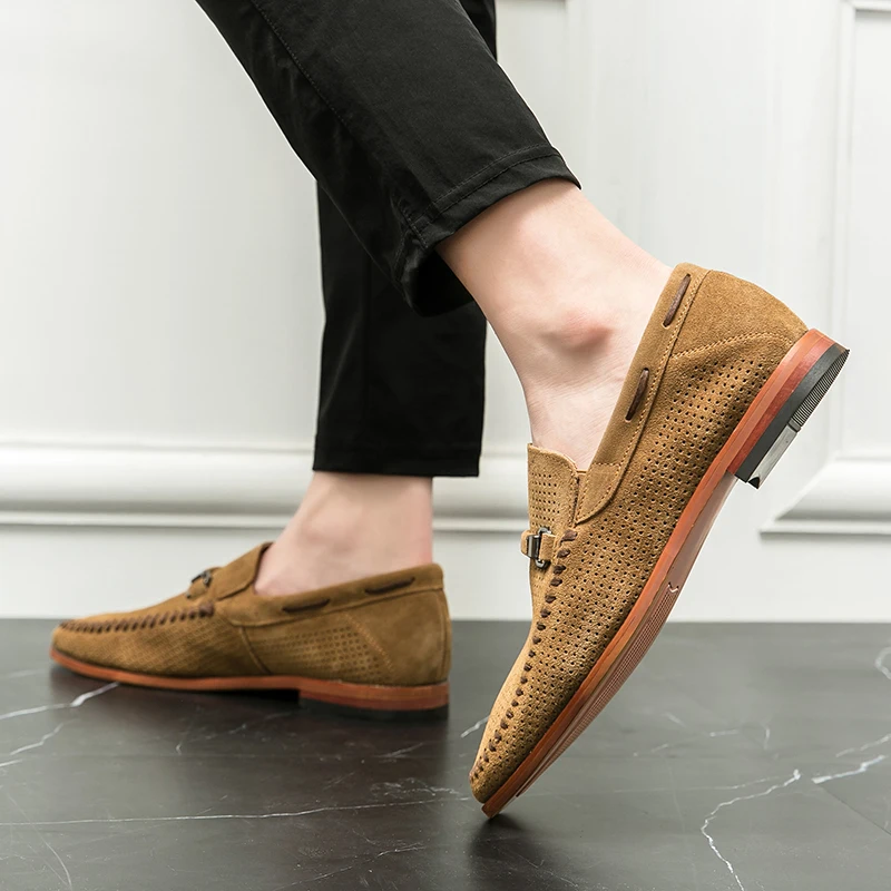 Mocassins pour homme | Mocassins élégants à enfiler avec perforations