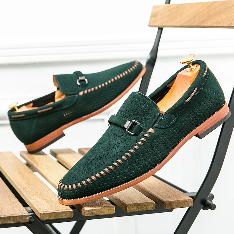 Mocassins pour homme | Mocassins élégants à enfiler avec perforations