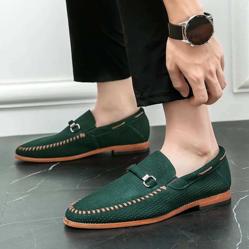 Mocassins pour homme | Mocassins élégants à enfiler avec perforations