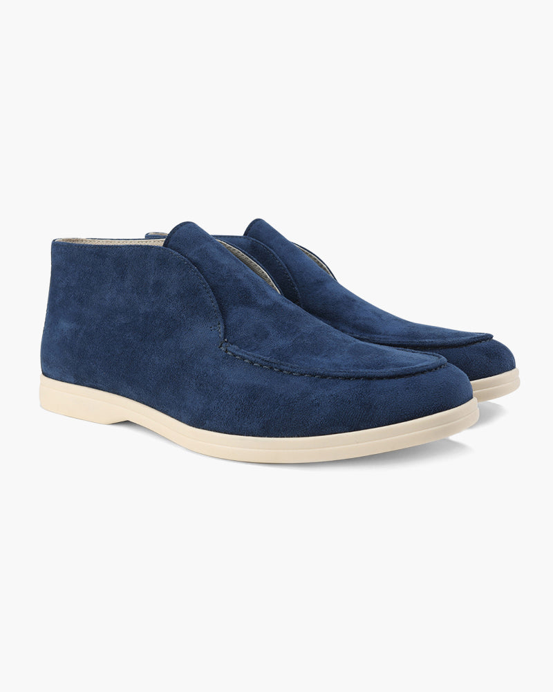 Herresko i ruskind | Slip-ons med komfortabel sål
