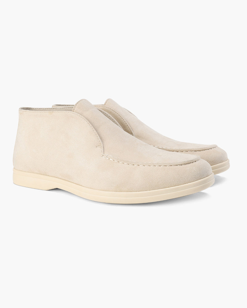 Herresko i ruskind | Slip-ons med komfortabel sål