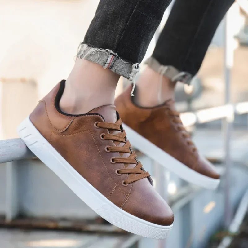 Herresneakers | Low-top sneakers med snørebånd