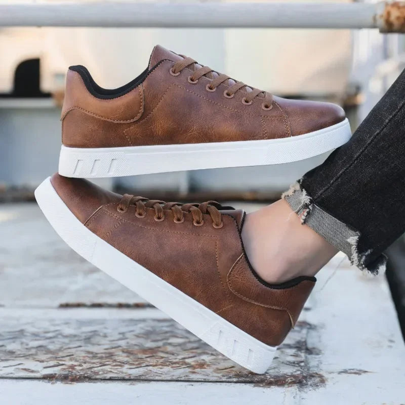 Herresneakers | Low-top sneakers med snørebånd