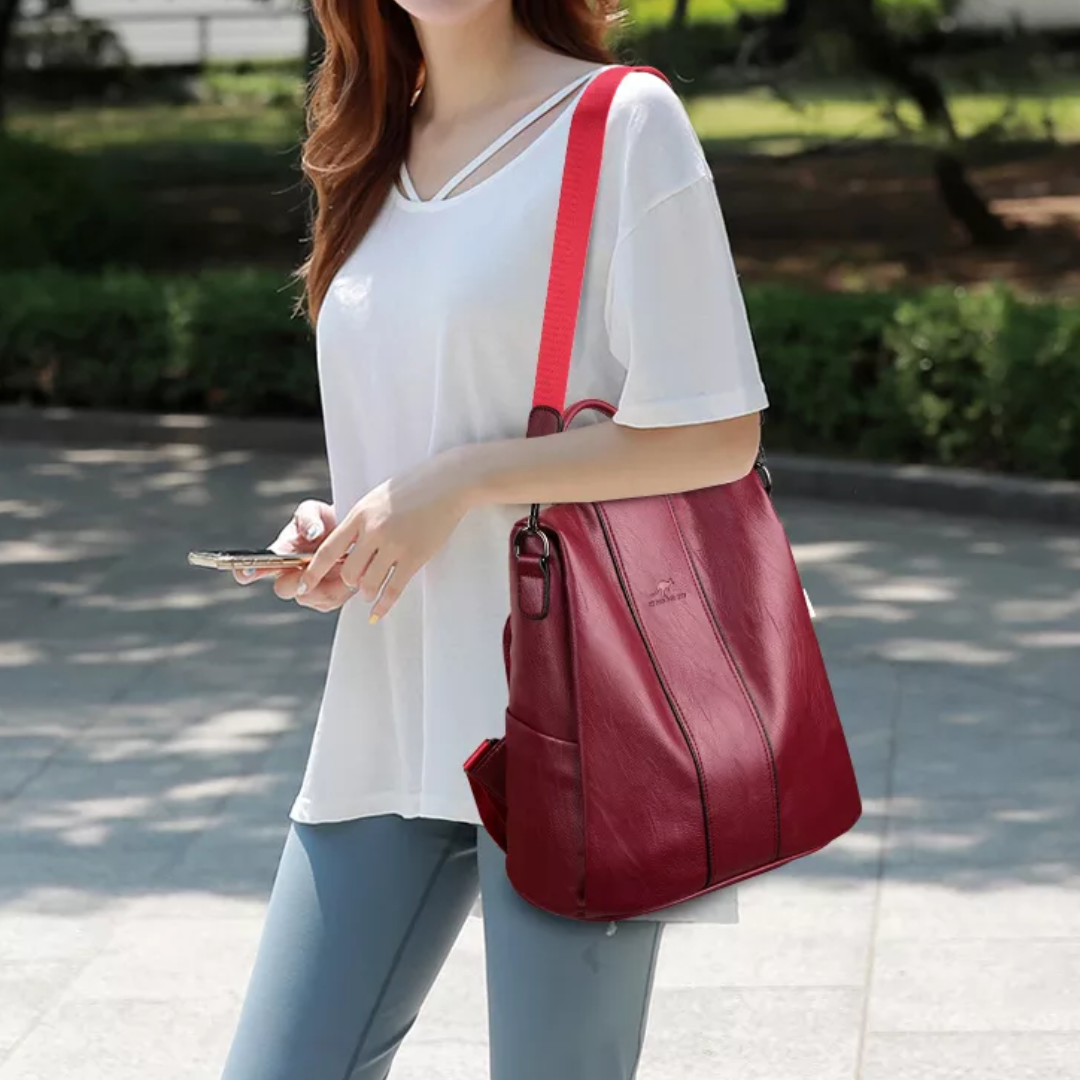 Dame rygsæk med sikker lukning