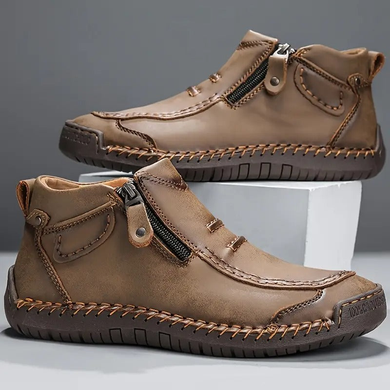 Komfortable herre loafers | Høje sko med lynlås