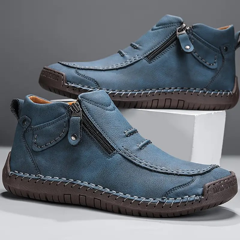 Komfortable herre loafers | Høje sko med lynlås
