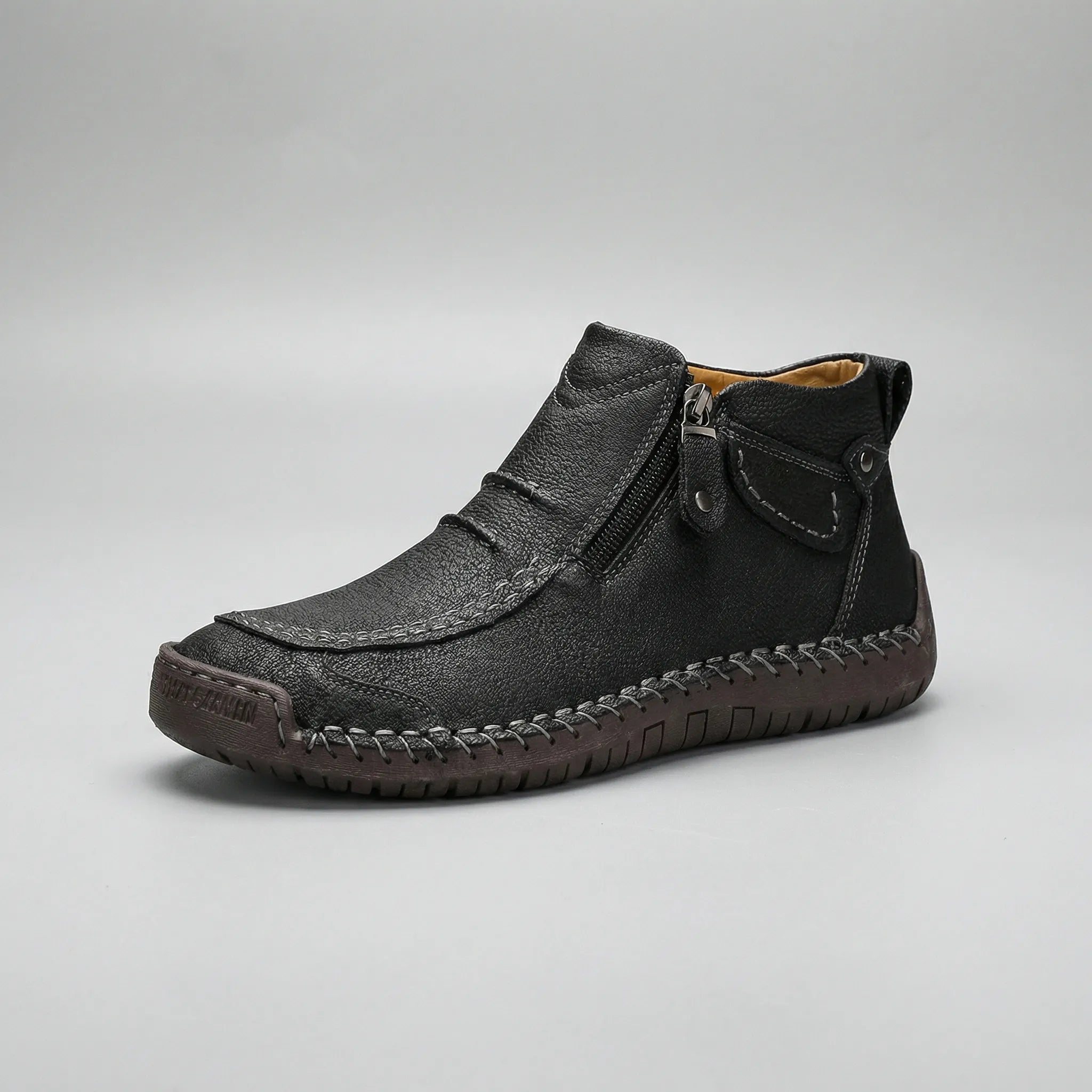 Komfortable herre loafers | Høje sko med lynlås
