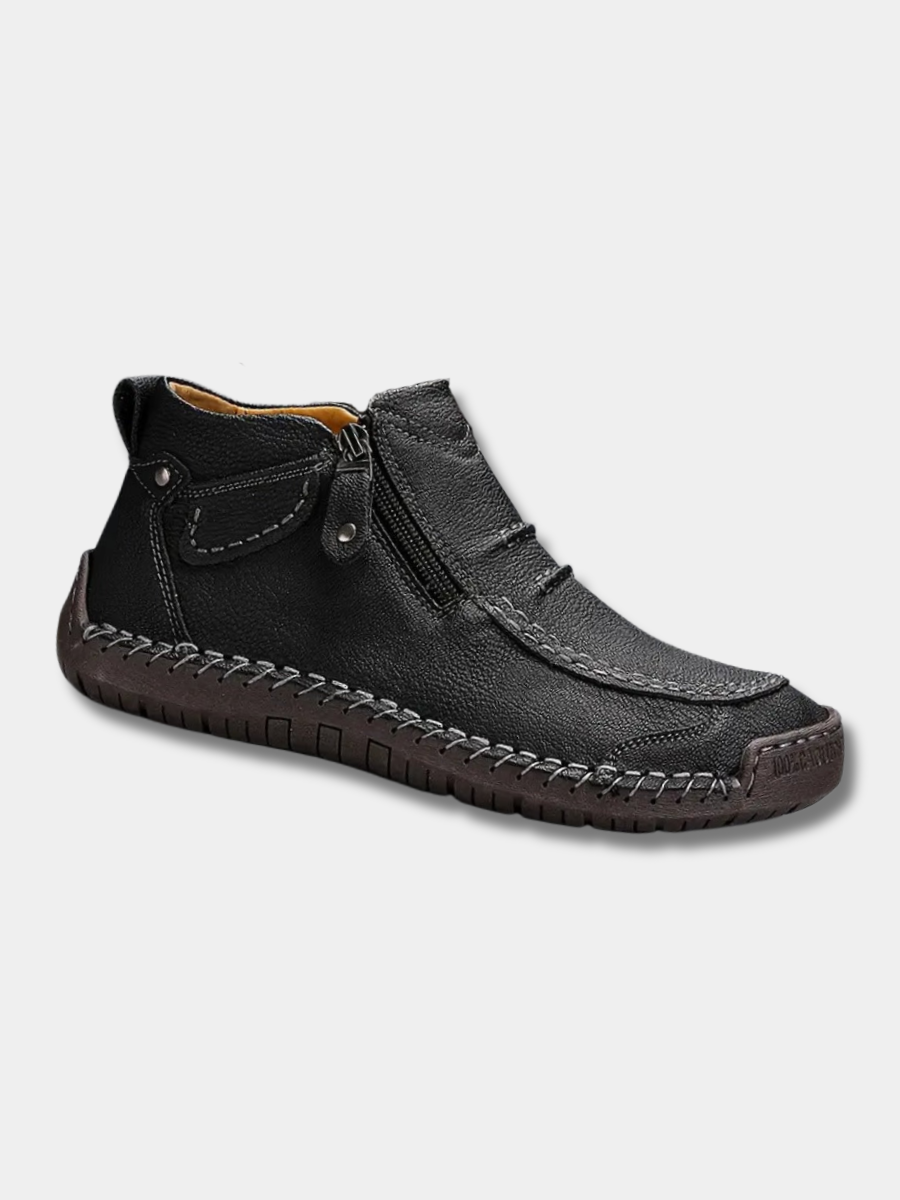 Komfortable herre loafers | Høje sko med lynlås