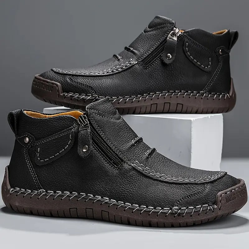 Komfortable herre loafers | Høje sko med lynlås