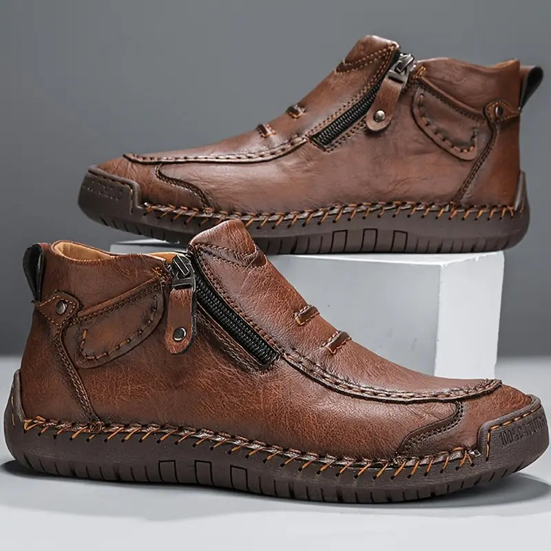 Komfortable herre loafers | Høje sko med lynlås