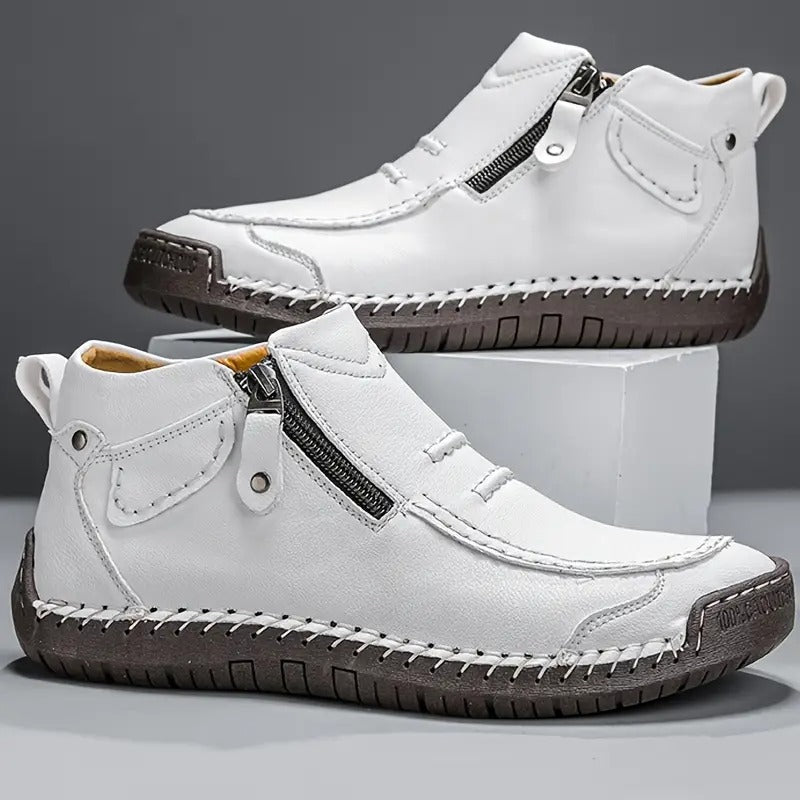 Komfortable herre loafers | Høje sko med lynlås