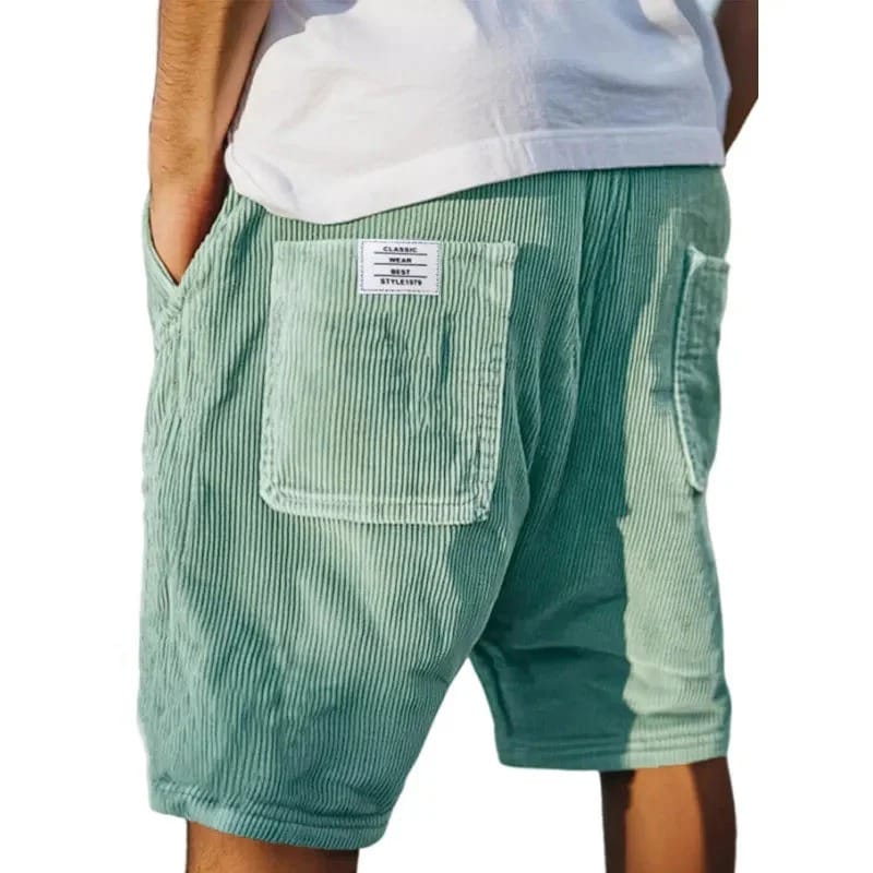 Korte bukser herre | Luksus corduroy sommershorts