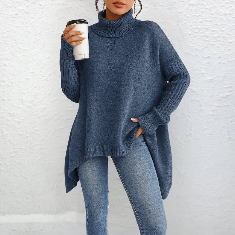 Løs rullekrave sweater 1