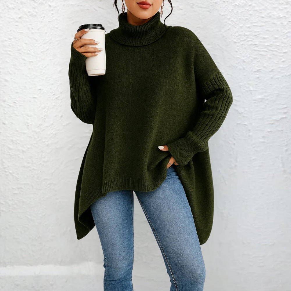 Løs rullekrave sweater 4