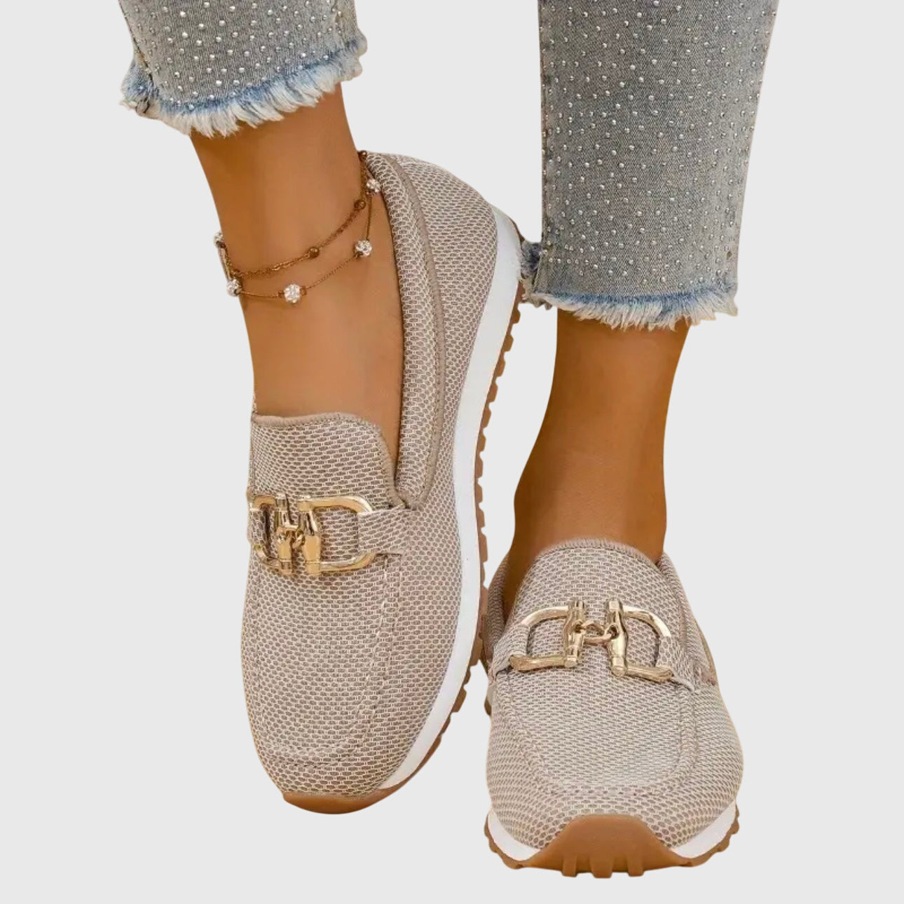 Loafers dame | Casual slip-on sko med sporty sål
