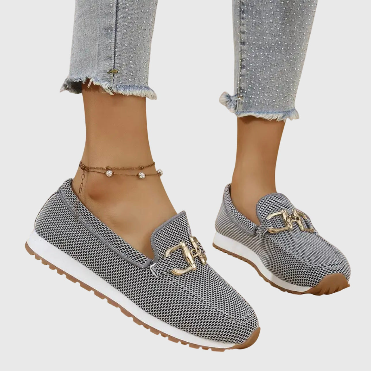 Loafers dame | Casual slip-on sko med sporty sål
