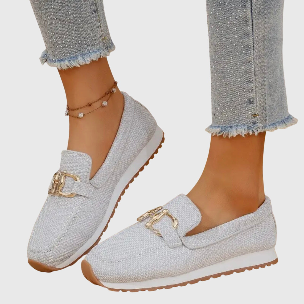Loafers dame | Casual slip-on sko med sporty sål