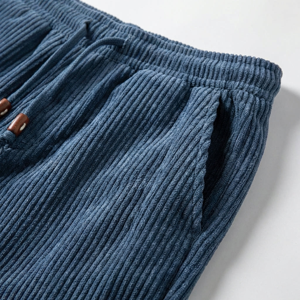 Løse Hverdagsbukser Med Ribstruktur - Afslappet Hverdagstøj